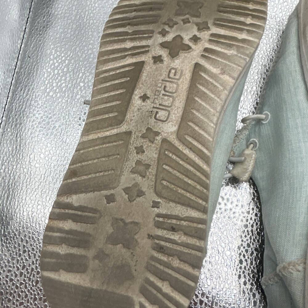 HEYDUDE Wendy Boho Stitch Sky Blue Women's Size 7 Slip-On Casual Shoes‎ - Picture 14 of 16